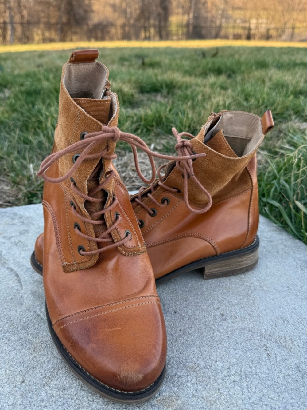 Tara M Lena Brown Leather Ankle Boots 41 - Picture 2 of 14